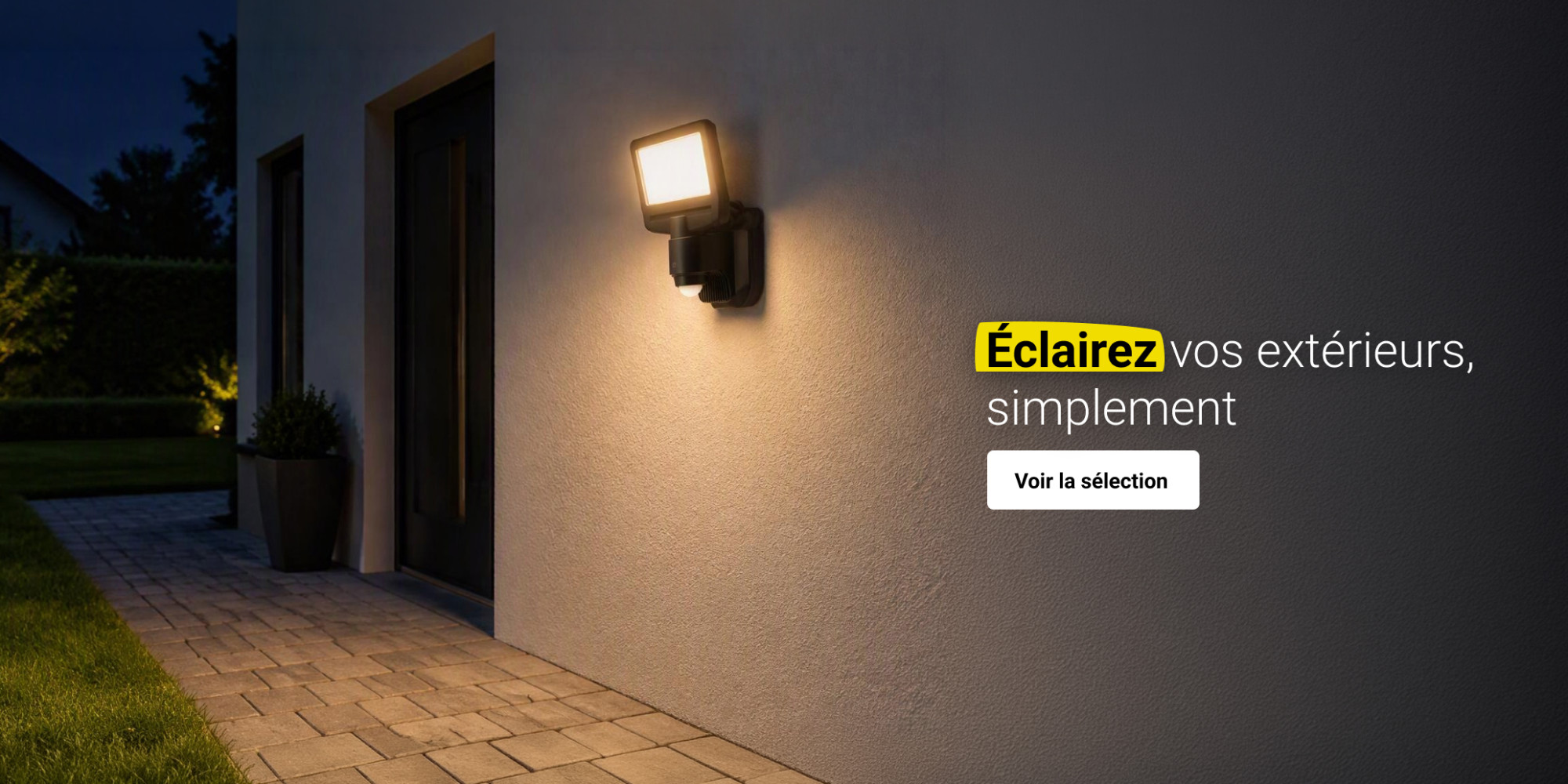 Éclairage résidentiel extérieur