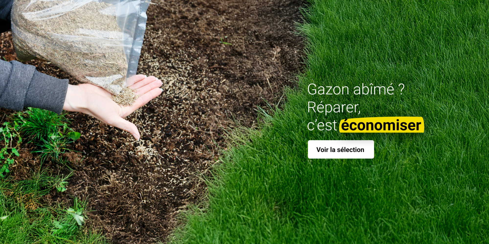 Gazon abîmé ? Réparer, c’est économiser