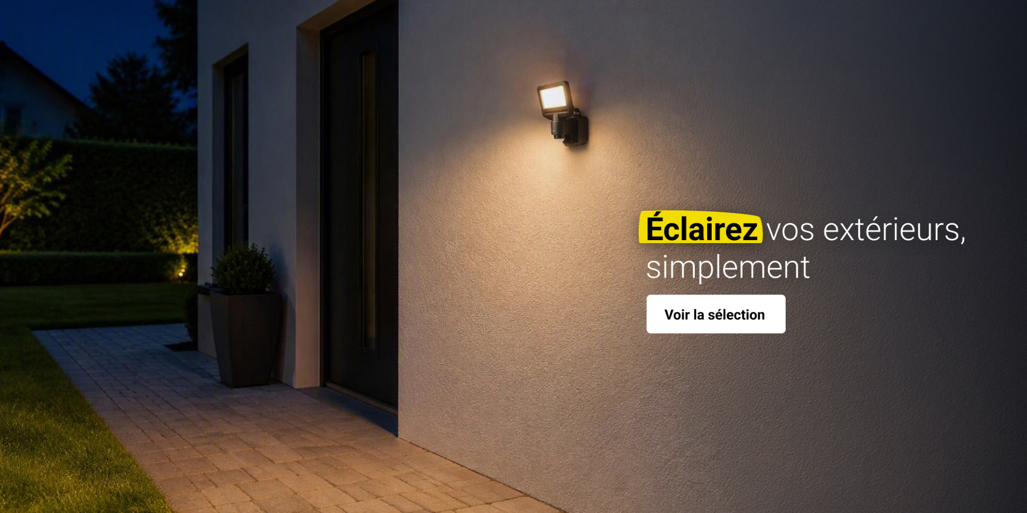 Éclairage résidentiel extérieur