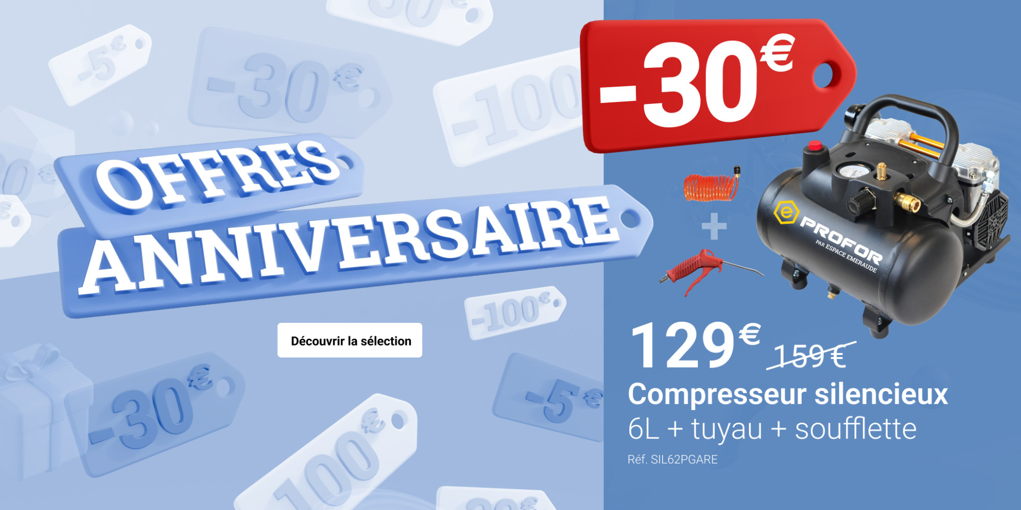 Offres anniversaire Espace Emeraude