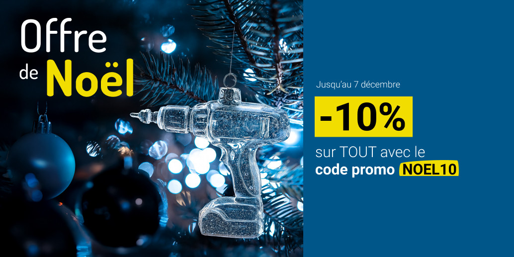 Opération 10% de remise sur tout avec le code NOEL10