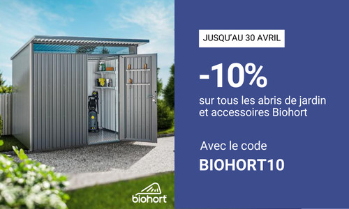 Biohort -10% sur tous les abris
