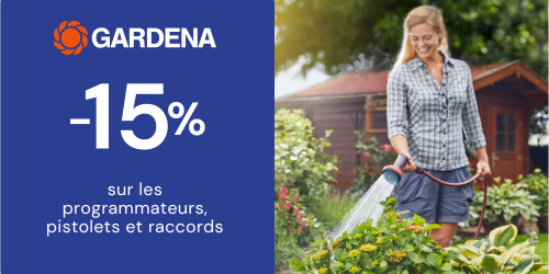 -15% sur une sélection arrosage GARDENA15