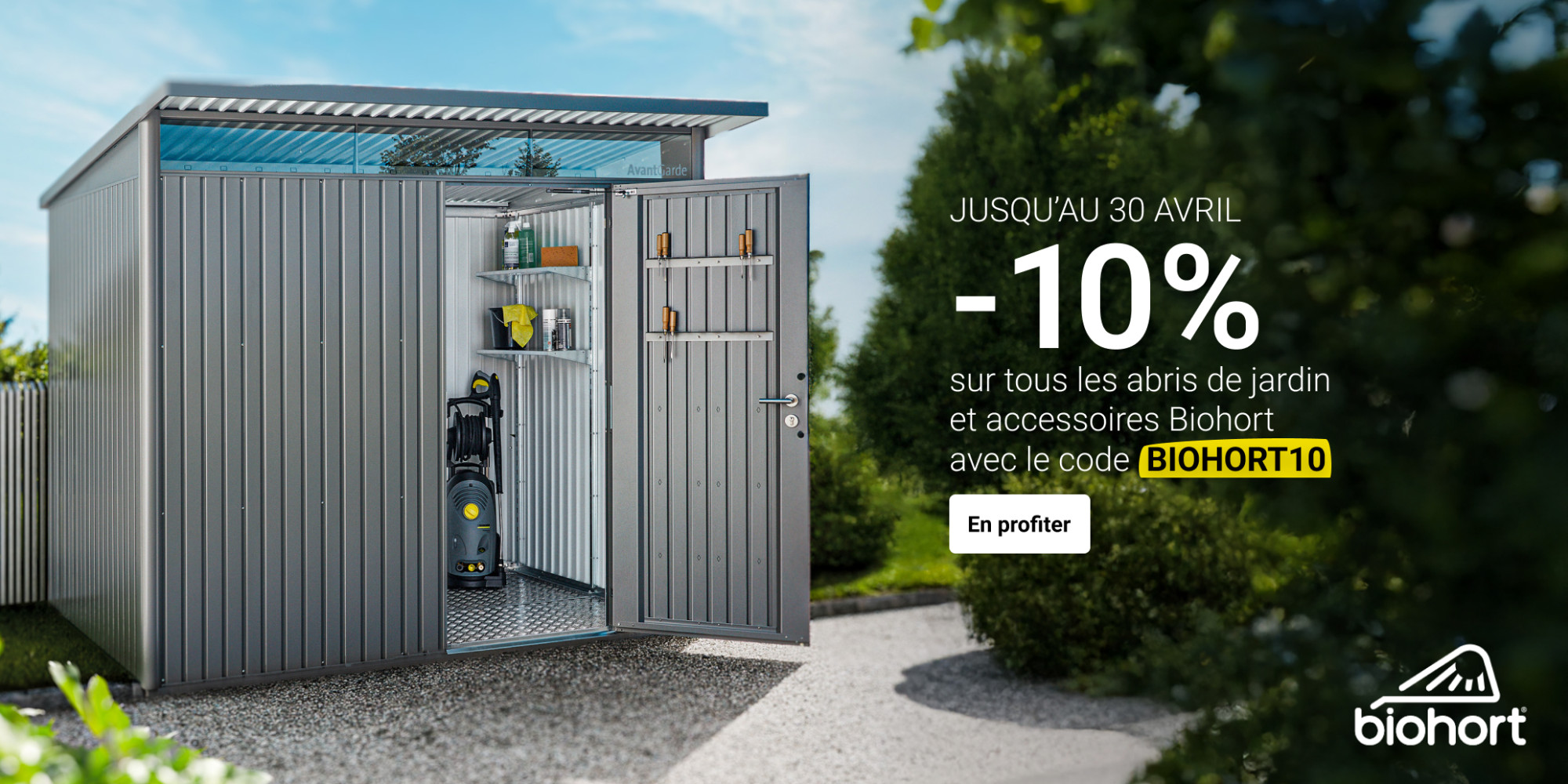 Biohort -10% sur tous les abris