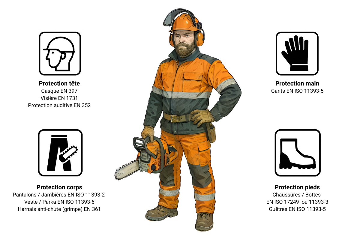 Schéma epi tronconneuse