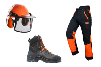 Equipement de securité pour utiliser une debroussailleuse