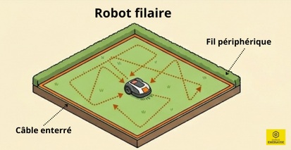 Schéma système FIL guidage robot