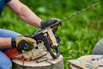 affutage de chaine de tronçonneuse